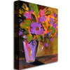 Trademark Fine Art Shelia Golden 'Purple Magenta Flowers' Canvas Art, 18x24 SG0135-C1824GG